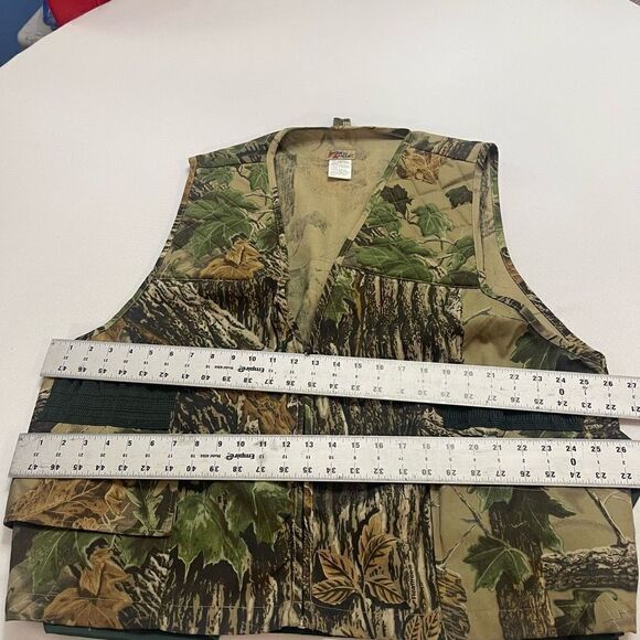 Vintage RealTree Sports A Field Vest Adult Large Camouflage Shooter Mens Hunters - Picture 7 of 8